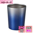 ベストコ タンブラー コンビニカップ コーヒー 対応 300ml 保冷 保温 真空二重構造 グラデーション ウォームブルー NM-172