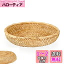 Sumnacon 藤編みトレー かご バスケット 小物入れ 天然籐 ハ...(3)