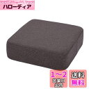 Baibu Home 座布団 クッション 低反発+高反発 ウレタン 厚め 43×43×12cm ゆっくり沈む 床用 フロアクッション ブラウン 2層構造