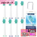 VINFANY 替えブラシ 互換フィリップス 電動歯ブラシ ホワイトプラス ステイン除去 レギュラーサイズ ダイヤモンドクリーン ブラシヘ HX6064 (パッケージ付き 8本)(2)