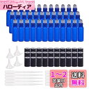 BENECREAT 30個セット5mlロールオンアロマボトル 青色カラスアロマ瓶 黒い蓋 10本プラスチックスポイトと4個漏斗付 アロマオイル用 香水用瓶 ミニ...