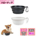 RICISUNG ペット食器 折りたたみ式 ペットボウル カラビナ付 シリコン製 犬猫用 散歩 給水器 給餌器 携帯ペットボウル 給水ボウル 軽量 コンパクトに...
