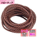 PH PandaHall 5m/巻き レザー ひも 本革 幅3mm レザーコード 皮紐 革紐 編みタイプ 丸紐 本革チョーカー 革紐チョーカー ブレスレット・ネックレスなど アクセサリー革紐 ジュエリー 制作 手作り素材 シエナ(3)