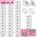 DERAYEE 磁気ボタン 差込式 留め具 DIY 手作り 50組 (シルバー, 14mm)