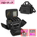 DSLEAF ピストルバッグ 4丁収納 ピストルケース ピストルレンジバッグ ハンドガンケース (ブラック)