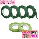 BTtime フローラテープ 6個セット 造花テープ 幅12mm 花の接着剤 手芸 DIY フラワーアレンジメントキット(ダークグリーンx4、ライトグリーンx2)