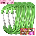 TRIWONDER ロックカラビナ 12kN(1200kg) 登山釦 超軽量 アルミカラビナ クライミング ロッキンカラビナ ハンモック キャンプ用 セルフロック バックパックフック 脱落防止 (グリーン - 4個)