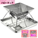 CARBABY バーベキューコンロ 焚き火台 収納ケース付き ステンレス製 2-4人用 アウトドア キャンプ(4)