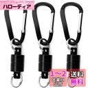 LIKENNY 超 強力 マグネットリリーサー 3枚セット マグネットジョイント アルミ合金マグネッ 小型 荷重2kg 釣り 登山 ハイキング 小物吊り下げ 軽量 屋外キャンプ 瞬間 着脱 (ブラック)