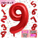 EXGOX 数字 バルーン 大きい レッド 誕生日 ナンバー 9 アルミ風船 32インチ バースデー パーティー 成人式 入学 卒業式 記念日 お祝い 飾り付け