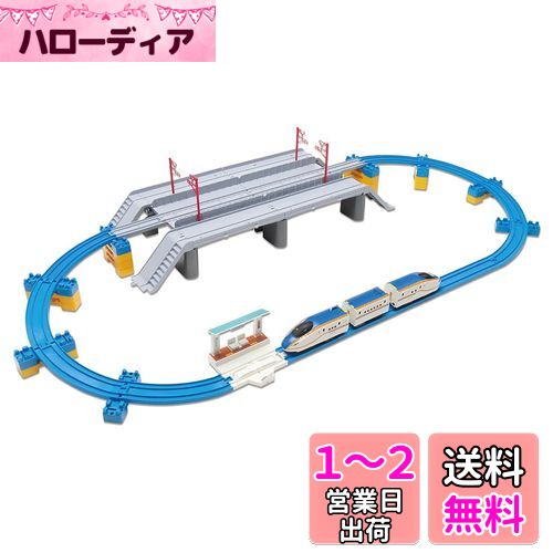タカラトミー(TAKARA TOMY) プラレール W7系北陸新幹線かがやき 鉄道道路併用橋セット 電車 列車 おもちゃ 3歳以上