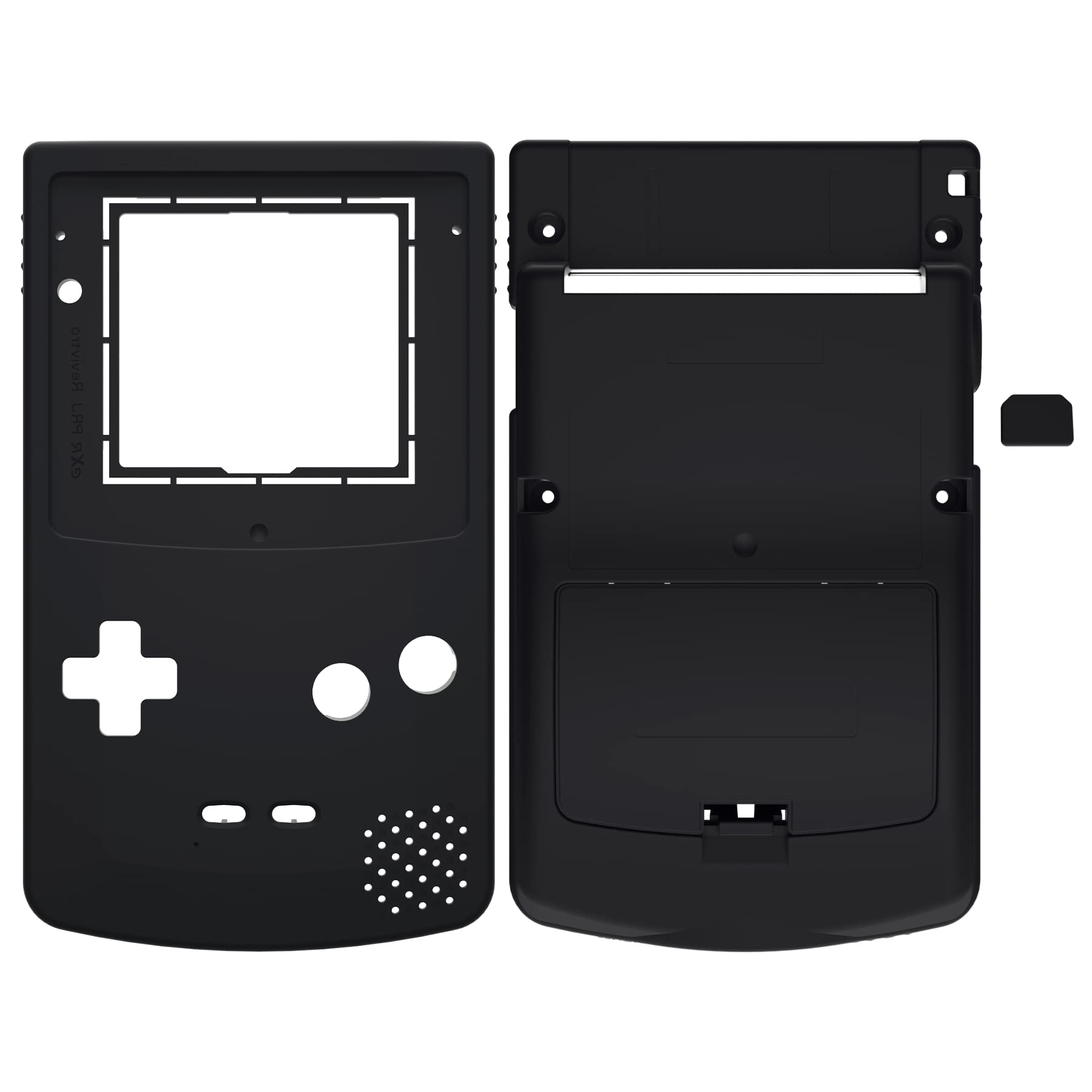 Gameboy Colorに対応用IPSアップグレード済みeXtremeRate交換用シェルフルハウジングカバーボタン付き、GBC OSD IPS & Regular IPS & Standard LCDにも対応します（コンソールやIPSスクリーンは付属していません。）【ブラック】