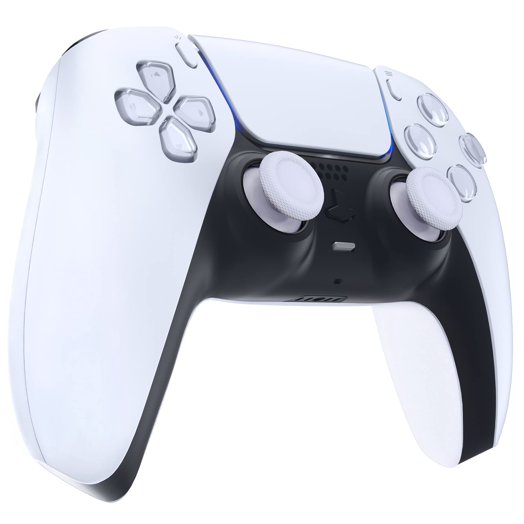 eXtremeRate ps5コントローラーに対応用交換サムスティック、ps4コントローラーに対応用アナログスティック、ps4オールモデルコントローラーに対応用カスタムジョイスティック、コントローラーが含まれていません【ソリッドホワイト】