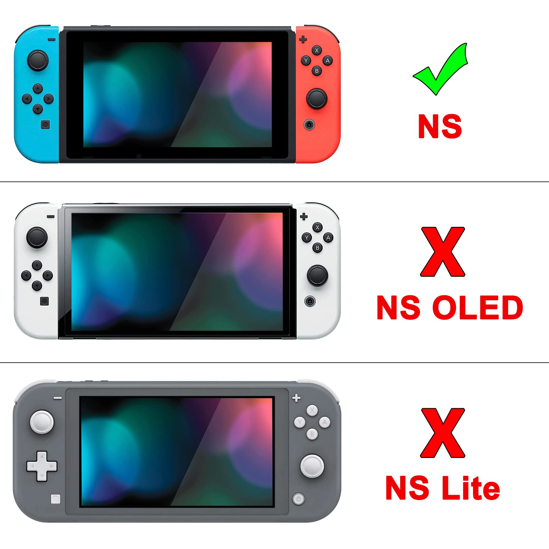 eXtremeRate PlayVital Switchコンソールに対応するバックカバー、分割デザインでNS Joyconハンドヘルド用保護ケース（ハード）、Switchドックに対応する保護ケース（ハード）【グラデーションバイオレットブルー】