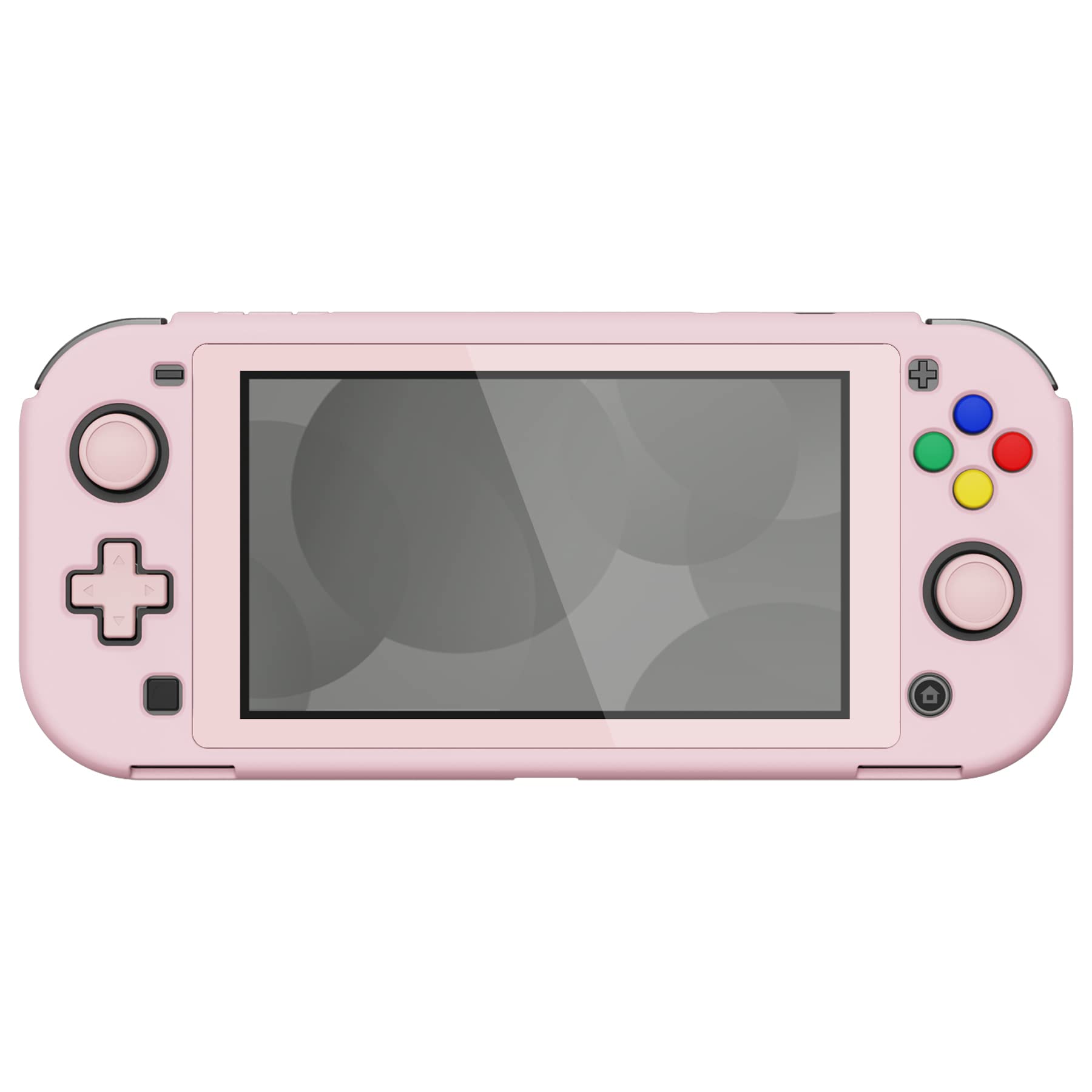 eXtremeRate PlayVital SwitchLiteに対応する保護グリップケース、ホワイトスクリーン保護フィルム＊1付き【チェリーブロッサムピンク】