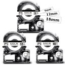 強粘着 9mm 12mm 18mm 白 互換 テプラ テープカートリッジ SS9KW SS12KW SS18KW キングジム テプラPRO Kingjim Te...