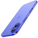 JETech 薄型 iPhone 16 Plus 6.7 インチ用 ケース カメラレンズ全面保護 軽量 マット仕上げ PPハードミニマリストカバー (ウルトラマリン)(2)