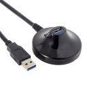xiwai 5Gbps USB 3.0 Type-A オス - メス 延長ドックステーション ドッキングケーブル 3フィート 電話/ノートパソコン用(2)