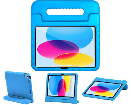 ACE GO iPad 10世代 2022 10.9インチ ケース A2696 A2757 A2777 耐衝撃 軽量 スタンド機能 EVA 子ども用 ペンシル収納 ハンドル付き iPad 10.9 第10世代 カバー (ブルー) ACE GO iPad 10世代 2022 10.9インチ ケース A2696 A2757 A2777 耐衝撃 軽量 スタンド機能 EVA 子ども用 ペンシル収納 ハンドル付き iPad 10.9 第10世代 カバー (ブルー)