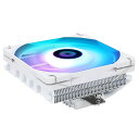 Thermalright AXP120 X67 White ARGB薄型CPUエアクーラ、120 mm スリムファン PWMファン付き、6つのヒートパイプ、67mm高、AMD:AM4/AM5/Intel LGA 1700/1150/1151/1200/2011/17XX、PCクーラに適している
