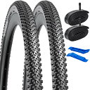 2本セット,27.5 1.75 タイヤ,穿刺防止 軽量,27.5x1.75 47-584 自転車タイヤ+ チューブ 肉厚 米式バルブ32mm+タイヤレバー,タイ...