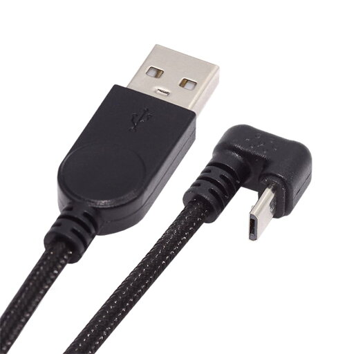 cablecc 480Mps USB2.0 - 5ピン Micro USB オス Type-A - オス電源データケーブル マイクロ反対U字型バックアングル cablecc 480Mps USB2.0 - 5ピン Micro USB オス Type-A - オス電源データケーブル マイクロ反対U字型バックアングル