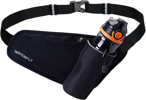WATERFLY ランニングポーチ ウエストポーチ ペットボトル メンズ:ランニング iPhoneスマホ対応 ブラック 大容量 ウエストバッグ 軽量 水筒入れ 揺れない 撥水加工 イヤホン対応 柔軟 スポーツ マラソン ウォーキング ジョギング レディース 男女兼用 WATERFLY ランニングポーチ ウエストポーチ ペットボトル メンズ:ランニング iPhoneスマホ対応 ブラック 大容量 ウエストバッグ 軽量 水筒入れ 揺れない 撥水加工 イヤホン対応 柔軟 スポーツ マラソン ウォーキング ジョギング レディース 男女兼用