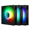 THERMALRIGHT TL-C12B-S V3 X3 120mm ARGB CPU ファン、速度 1500RPM 付き、ブラック コンピュータケースファン、静音 4 ピン PWM PC ファン、 S-FDB ベアリング CPU クーラーファン用、 ARGB ミラーライト効果付き(2)