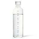 BPAフリー ガラス製 直飲みウォーターボトル 500ml タイムマーカー付き|大人用 子ども用 登山/キャンプ/ジム対応|防漏れ設計 軽量ポータブル(3)