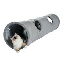 【送料無料】PAWZ Road 猫 トンネル 猫 おもちゃ うさぎ 犬 トンネル 折りたたみ 頑丈 丈夫 スエード製 一人遊び 運動不足解消 キャットトイ ペッ...
