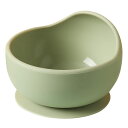 【送料無料】Wooden Teether 離乳食食器 ベビー用 くっつく 吸盤ボウル シリコン 赤ちゃん 滑り止め こぼれ防止 ひっくり返し防止 すくいやすい 吸着おわん 電子レンジ食洗器対応 お出産祝い ギフト プレゼント グリーン