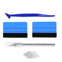 【送料無料】Cluolingカーラッピングフィルム貼り付け工具キット カーラッピングツールセット カーボンシート 貼り付け工具キット カーフィルムスキージー カ...