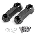 【送料無料】YFFSFDC ミラーホルダー オフセットホルダー 2個 セット ミラーライザー ミラーアダプターキット アルミ合金製 ミラー 拡張 安全性 取り付け簡単 M10 M8用 ネジ|詳細画像