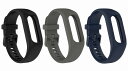 for Garmin(ガーミン) vivosmart 5 バンド ベルト 3色セット 交換バンド シリコン 互換品 替えバンド 交換ベルト ストラップ アクセサ...