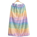 【送料無料】ラップタオル 大人用 レディース 80cm プールタオル 女の子 吸水 速乾 ふわふわ 柔らかい マイクロファイバー 巻きタオル スカートタオル 温泉 海水浴 水泳 お着替えタオル