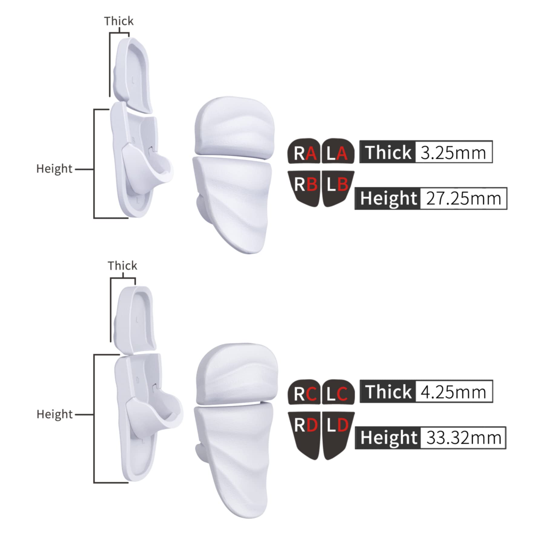 PlayVital DUNE ps5コントローラーに対応用トリガーストップショルダーボタンエクステンションキット、ps5 Portalコントローラーに対応用ストッパーバンパートリガーエクステンダーゲーム改善アジャスター、ps5 Edge用ゲーム改善アジャスター【白】