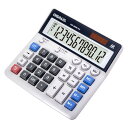 【送料無料】卓上電卓 12桁大型液晶計算機 大きい文字 大きいボタン おしゃ れソーラーでんたく (OS-200ML PRO)