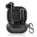 【送料無料】PRODELI イヤホンケース For Anker Soundcore P40i 専用 カバー 耐衝撃 シリコン素材 カラビナ付き 紛失防止 キズ防止 柔らかい 装着充電可能 防塵 軽量 soundcore p40i 用 保護カバー (ブラック)