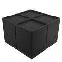 【送料無料】Umelee 洗濯機かさ上げ台 10.8cmかさあげ 机 テーブル 脚 継ぎ足し 洗濯機置台 防振ゴム 乾燥機 ソファー ベッド用 高さ調節 振動・異音軽減 滑り止め 床に傷防止 4個入り ブラック