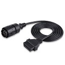 KIMISS OBD2 コネクター,obd ケーブル 10ピンから16ピン,ICOM-Dバイク メモリーバックアップ 150cm/59インチ 用オートバイコネクタ診断スキャナーケーブルアダプター(2)