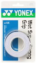 【送料無料】ヨネックス(YONEX) テニス バドミントン グリップテープ ウェットスーパーストロンググリップ (3本入り) AC135 ホワイト