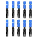 【LCYOUTH】クイックアダプタのコネクタ FTTH 埋込 光ファイバケーブル SC/UPC シングル・マルチモード兼用 10個入り(SCアダプタのコネクタ)