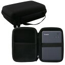 【送料無料】Canon キヤノン SELPHY QX20/SELPHY SQUARE QX10 プリンター 専用保護収納ケース -WERJIA (黒)(2)