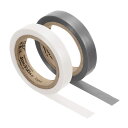 【送料無料】PATIKIL 8 M ラケット仕上げベルト グリップテープ フィニッシングテープ 2巻 PVC ラケットアクセサリー 粘着性 シール テニス用 バドミントン用 グレー ホワイト