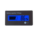 【送料無料】YFFSFDC デジタル電圧計 バッテリー残量表示計 汎用型 DC 12V-48Vリチウム電池 鉛蓄電池 リン酸鉄リチウムイオン電池 LCDディスプレイ バッテリーチェッカー バッテリーモニター 青色バックライト