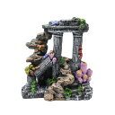 【送料無料】Charmoon 水槽 オブジェ リアル 神殿 柱 遺跡 隠れ家 シェルター アンティーク アクアリウム オーナメント 置物