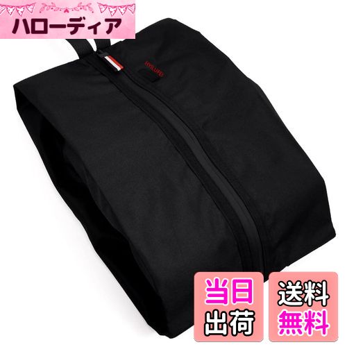 【送料無料】HYILUFEI シューズケース ゴルフ シューズバッグ 通気性 小物収納 防水防臭 防汚防塵 スポーツ 超軽量 靴入れ袋 男女兼用 ポーチ 防水 ケース アウトドア 出張 旅行 ゴルフ 黒 (Mサイズ)