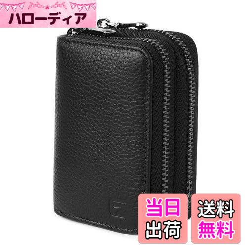 【送料無料】[GADIEMKENSD] デュアルジッパーカードケース RFID レディース大容量 本革カード入れ メン..