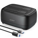 ORICO HDDスタンド 2台搭載 HDD コピー オフラインクローン機能付き 2.5型&3.5型対応 2x20TB 対応 hdd ssd 換装 工具不要 USB 3.0 to SATA サポートUASP DD28U3-C