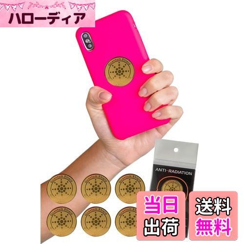 【送料無料】Tierneys 電磁波防止ステッカー 電磁波防止シール スマートフォン パソコン IT家電 電子レンジ 電磁波遮断 電磁波過敏 5G 対策 (Gold, 6)